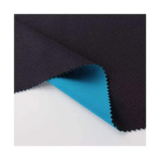 Eco-Friendly 75D Cationic Jacquard Bonded Fabric 240gsm Polyester Cable Knit Interlock