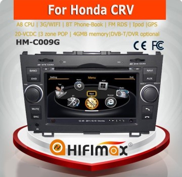 Hifimax car dvd audio navigation system FOR HONDA NEW CRV 2007-2011WITH A8 CHIPSET DUAL CORE 1080P V-20 DISC WIFI3G INTERNET DVR
