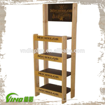 2015 New Style Promotion Rack , Supermarket Promotion Display , Decorative Wood Shelf