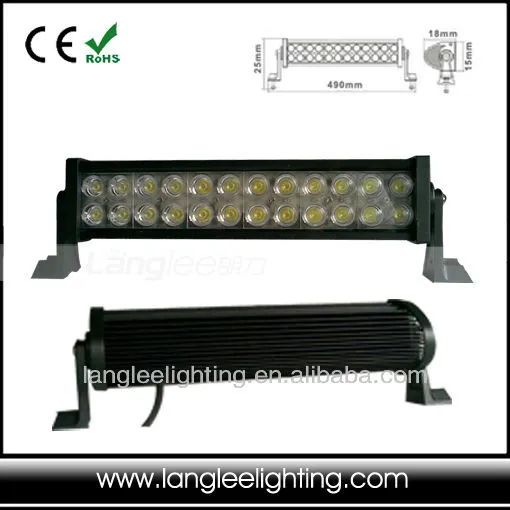 72W 12V 24V Offroad LED Work Light Bar, Truck Flood Light bar, Car work Light, Boat LED Flood Light