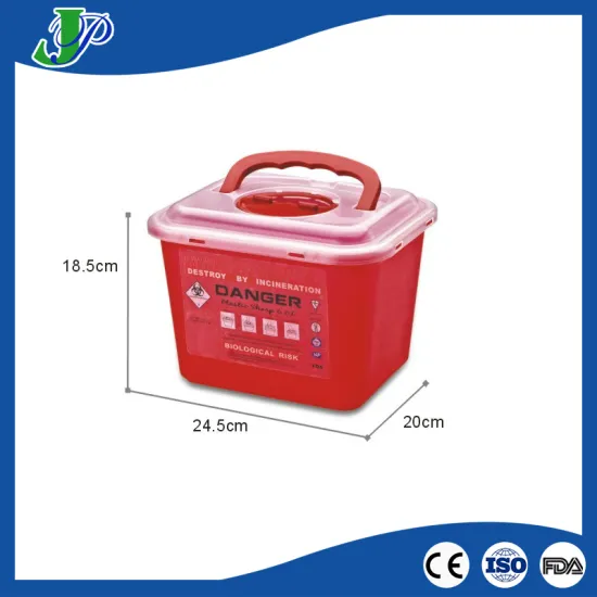 Medical 6L Disposal Sharp Containers Plastic Needles Box