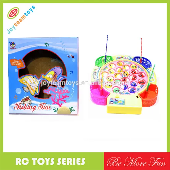 Electric kids fishing rods/kids fishing game toys with music