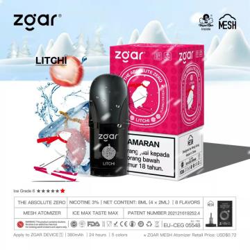 Zgar ცხელი გაყიდვა vaping მოწყობილობის კარტრიჯის mesh pod