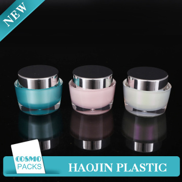 4 oz clear plastic jar copper tube high end cream jar