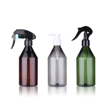OEM PET detergent cleaner foam mist trigger spray plastic bottle 300ml