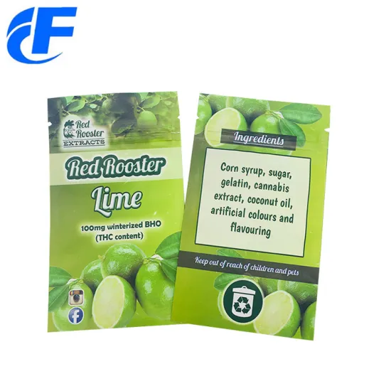 Heat Sealing Aluminum Foil Zipper Reusable Snack Bags