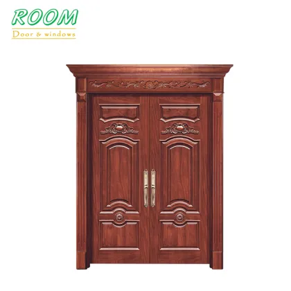 Compressed Wooden Double Door Gate Design