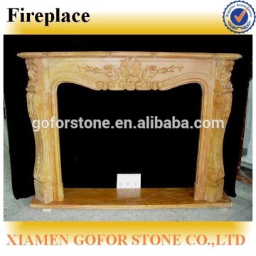 american style fireplace