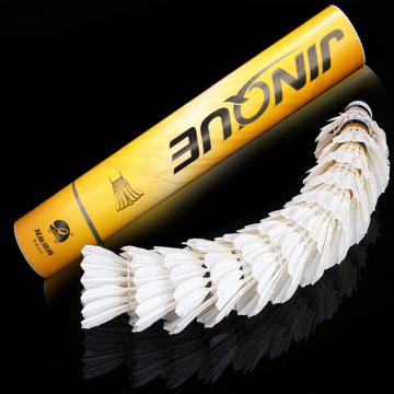 Factory OEM High-Quality Goose Shuttlecocks with Composite Cork Heads - Stable Badminton Ball