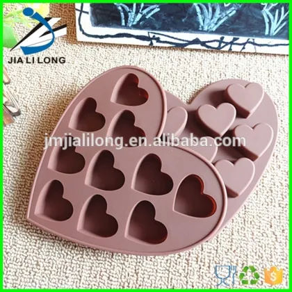 Food grade handmade chocolate silicone heart mold