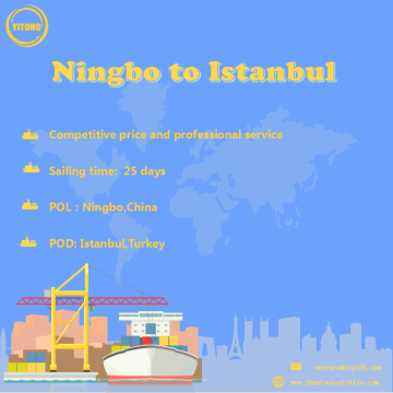Frete oceânico de Ningbo para Istambul Turquia