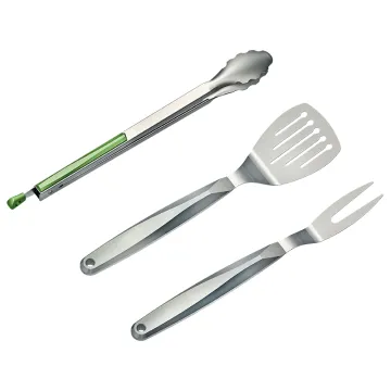 Good Price Wholesale BBQ Grill Accessories Stainless Steel 3-Piece Barbecue Tool Set