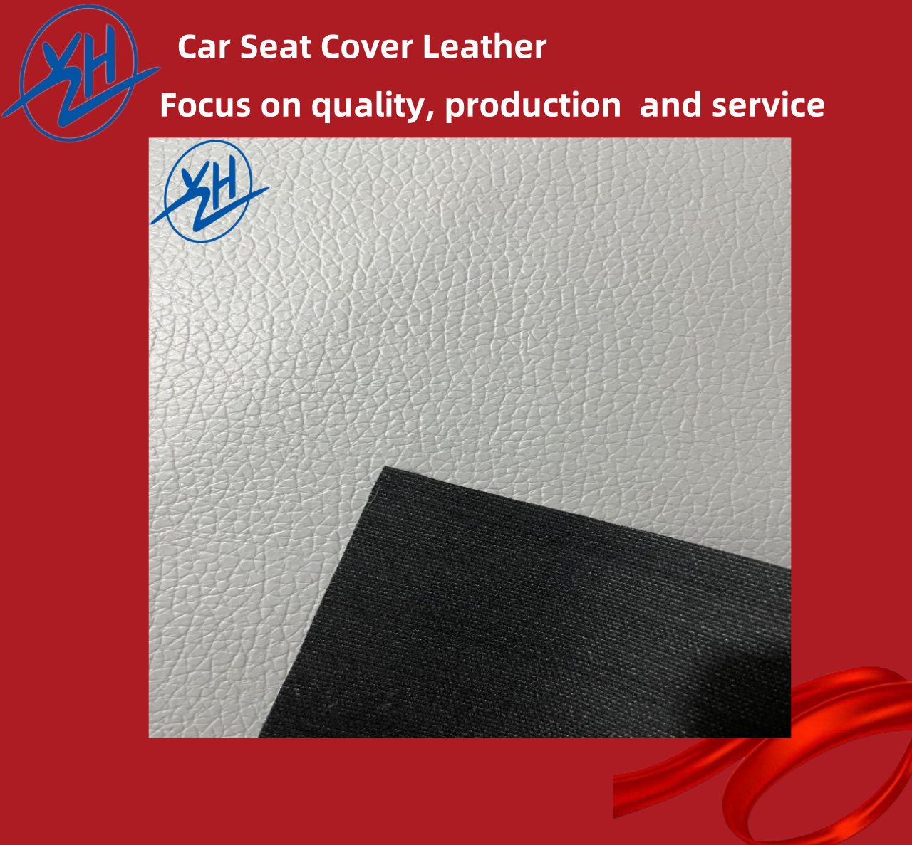 Cuero de tapa del asiento del automóvil de PVC de 0.7 mm