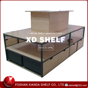 Daily Life Product Display Shelf With Wooden Case