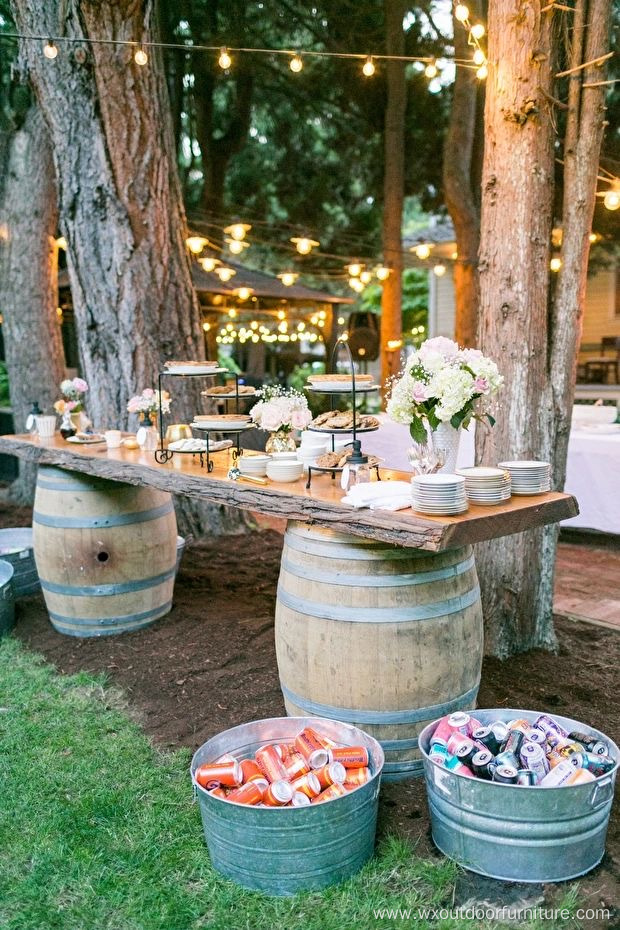 Commercial Outdoor Furniture Wood Top with Metal Legs Restaurant Dining Wooden Hotel Folding Banquet Wedding Table