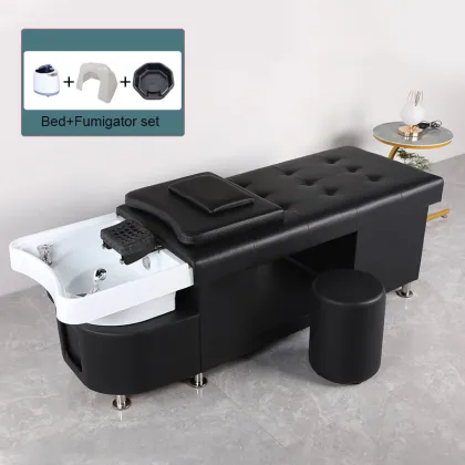 Head Therapy Massage Beauty Salon Equipment: Shampoo Bed with Head Massage for Hair Treatment