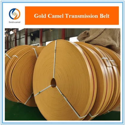 Rubber flat belt with pulley for material handling