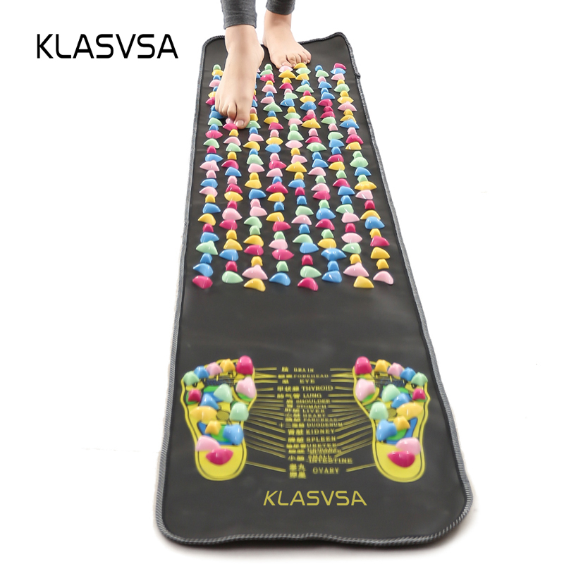 KLASVSA Leg Foot Massage Pad Pain Relief Stone Massager Mat Walk Muscle Stimulator Health Mattress Home Relaxation Health Care