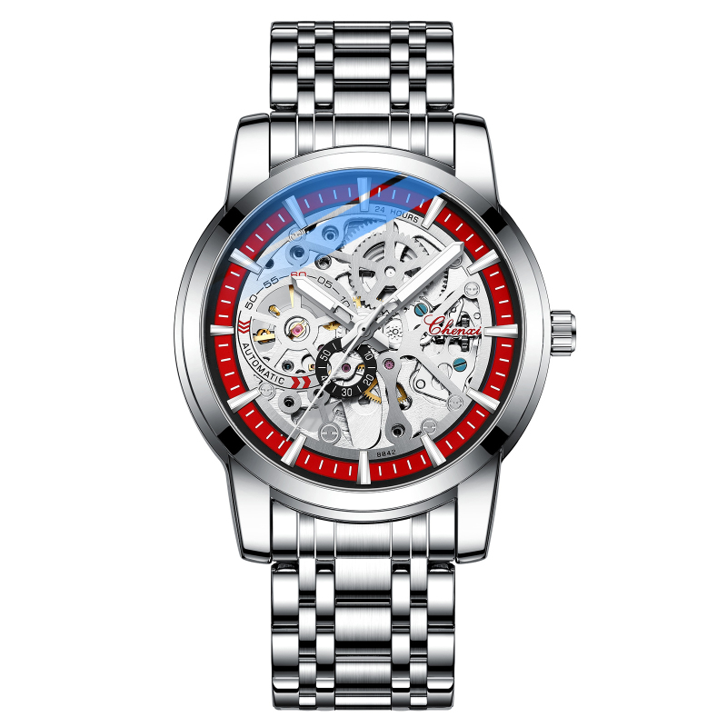 CHENXI 8842 Men's Automatic Mechanical Watch - New Arrival Stainless Steel Water Resistant Wristwatch