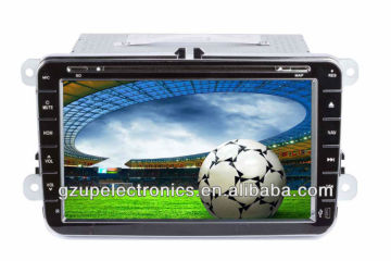 all in one 8.0 inch double din special car DVD player for Touran 2010 with GPS BT TV steering wheel control