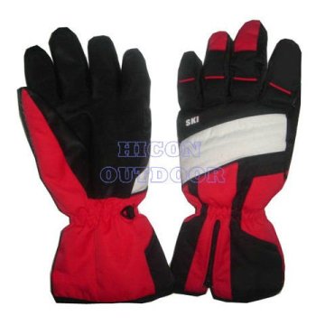 Waterproof Men's leather ski gloves