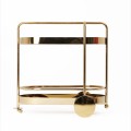 Luxury stainless steel cart tea trolley