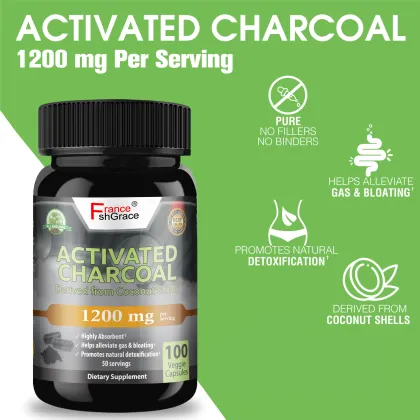 Activated Charcoal Supplement Support Bloating