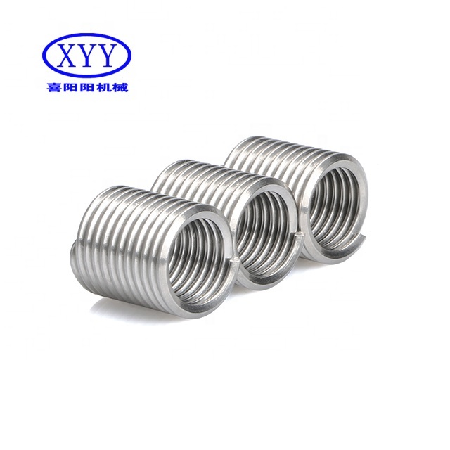 Factory Supplier Stainless Steel Thread Insert Metric Size Fasteners with Free-Running Coils