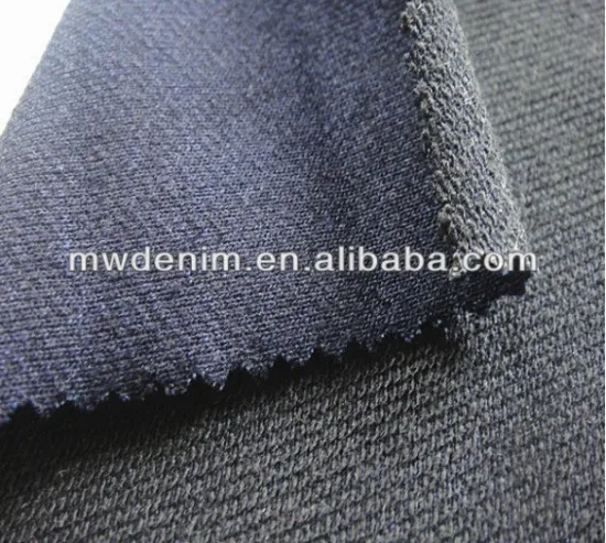 terry denim cotton knitting fabric textile mill