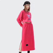 Sudadera con capucha de algodón sólido para mujer con logotipo personalizado