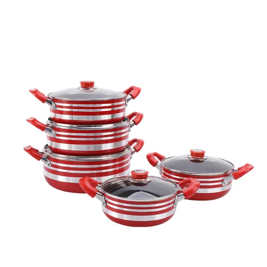 Wholesale Hot Selling Household Gas Cookware Set: Including Pots, Pans, Spatula, and Frying Pan with Sauce Pan