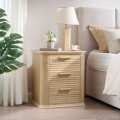 Wide Fluted Nightstand