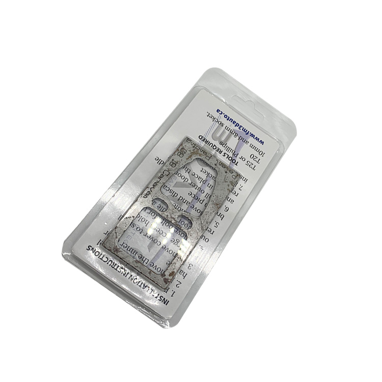Clear cavity thermoformed blister cards clamshell