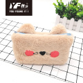 Cute cat plush make up pencil bag