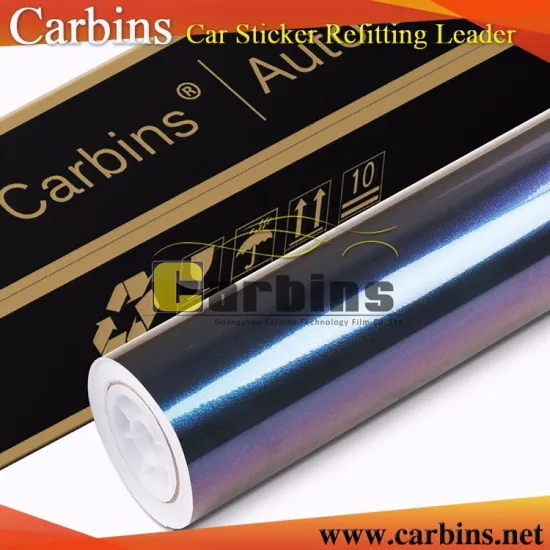 Chameleon Pearl vinyl wrap purple to blue color changing film