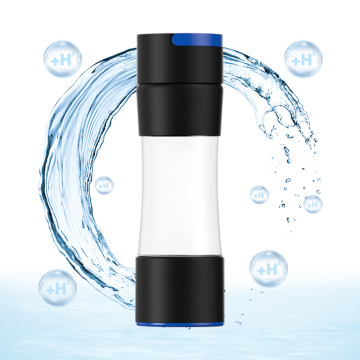 Portable Hydrogen Water Bottle Maker, 420ml, 3000ppb, Black