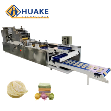 Square and Round Dumpling Wrapper Machine Production Line