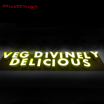 Waterproof designed acrylic 3D letters LED Illuminated Signs