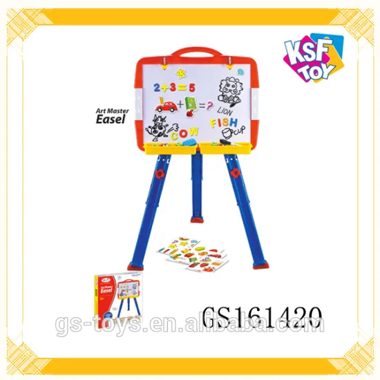 Kids Educational Drawing Board Multifunctional Art Easel With Letters And Fingures