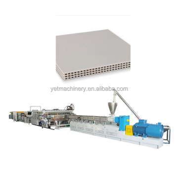 Production Line for 3-Layer Building Construction: PP Plastic Hollow Sheet Formwork Templates