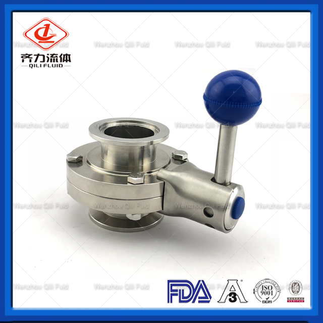 Sanitary Stainless Steel Butterfly Valve 5