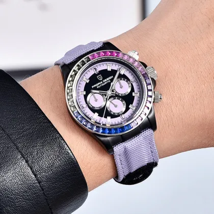 Durable Men's Automatic Mechanical Watch - Waterproof Steel Outdoor Wear-Resistant Hollow Watch