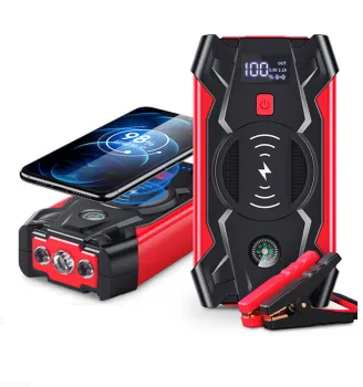 Portable 12V Car Battery Charger with Air Pump - Emergency Jump Starter