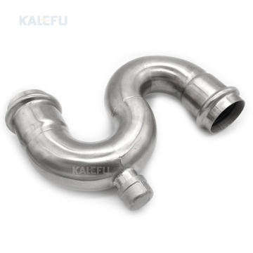 Raccord d'eau en acier inoxydable à double serrage: Spot Spot Elbow avec connexions de flexion et de compression (304 / 304L / 316 / 316L)