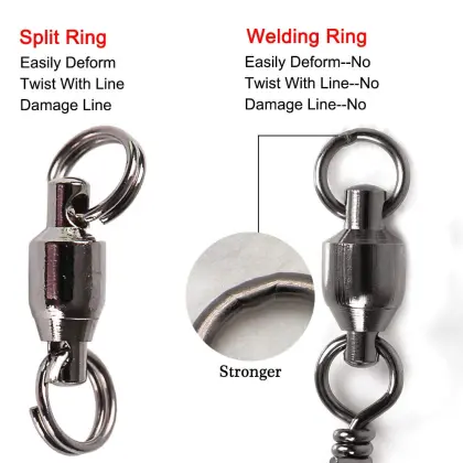 Copper Barrel Bulk Fishing Swivels Ball Bearing XUHANG SW001