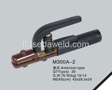 Porta elettrodo di tipo americano M300A-2 (rame completo)