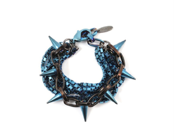 Multi-Layer 2012 Mens Modedesign feste blaue Armbänder mit gefälschten blaue Kugel