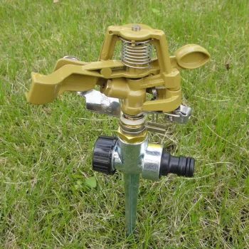 Bestselling 1/2 Inch Heavy Duty Metal Impact Sprinkler with 360 Degree Adjustable Rotation for Gardens