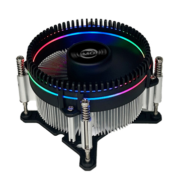 1U Kupferkern -CPU -Kühlkörper mit einer Höhe von 50 mm und 4Pin -Stecker für stille 17xx ITX -Lüfter