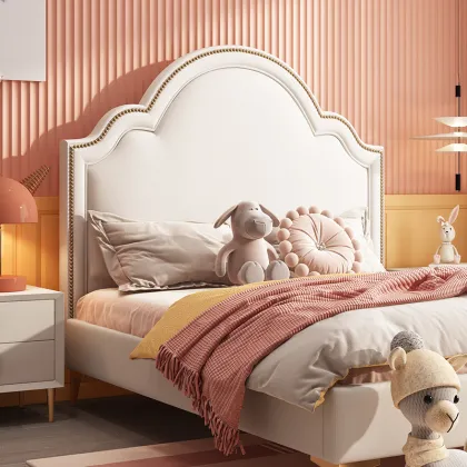 Simple Leather Bed for Bedroom - Double & King Sizes